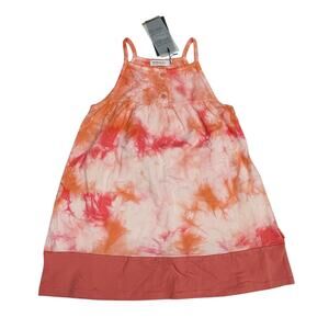 NWT Miles 18M Coral Tie Dye Sleeveless Dress